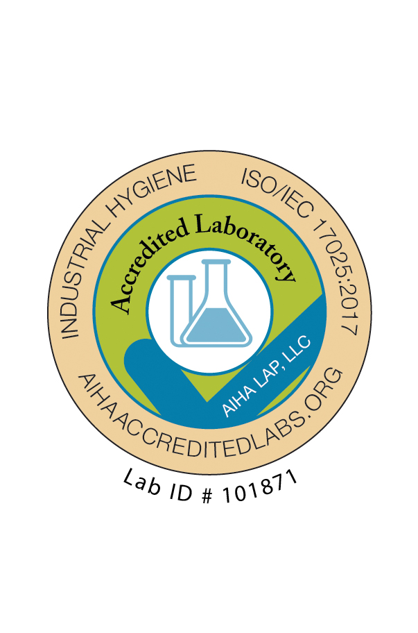 AIHA Lab accreditation label.